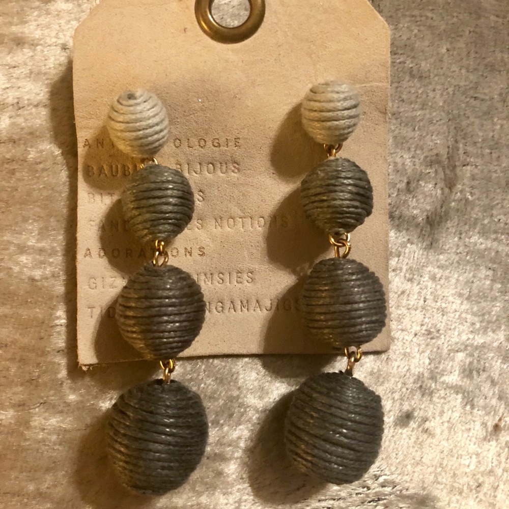 Anthrogologie Drop Ball Earrings